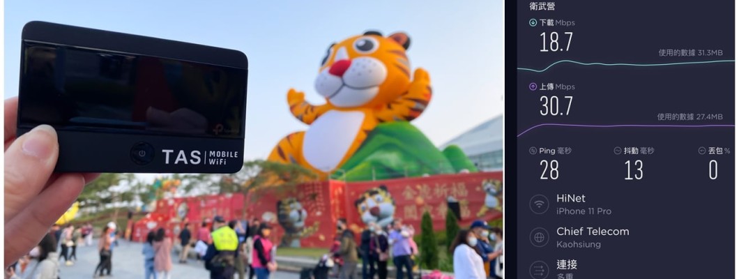 台灣自由行 | TAS Mobile WiFi分享器 中華電信 吃到飽評測心得