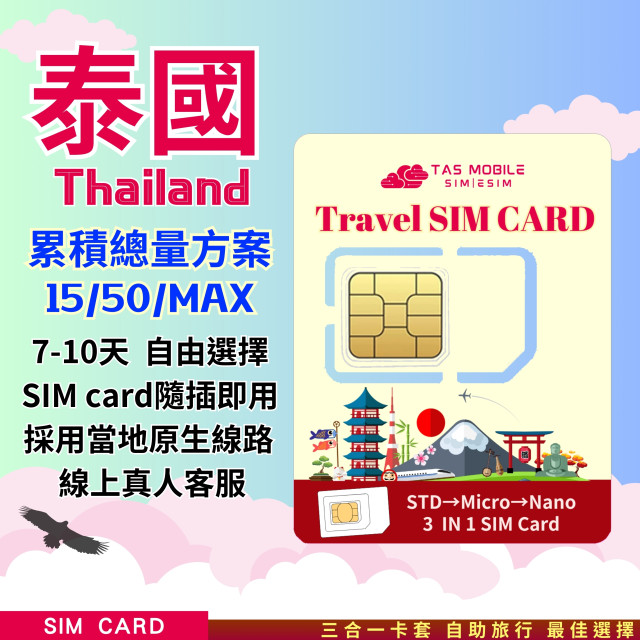 【泰國Travel SIM Card】DTAC電信原生訊號上網卡 4G/5G上網方案 總量無限